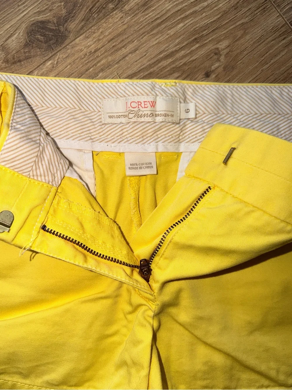 J. Crew Bright Yellow Cotton Chino Shorts